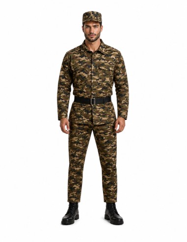 Costume militare taglia L - di alta qualità, ideale per carnevale, feste a tema ed eventi speciali